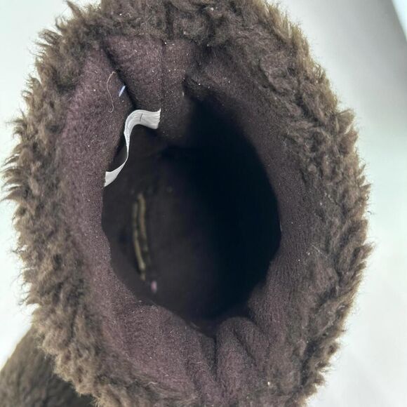 Woolrich Whitecap Boot US 7 Women's Berber Fleece Java Brown Sherpa Flat Boots - Picture 9 of 10